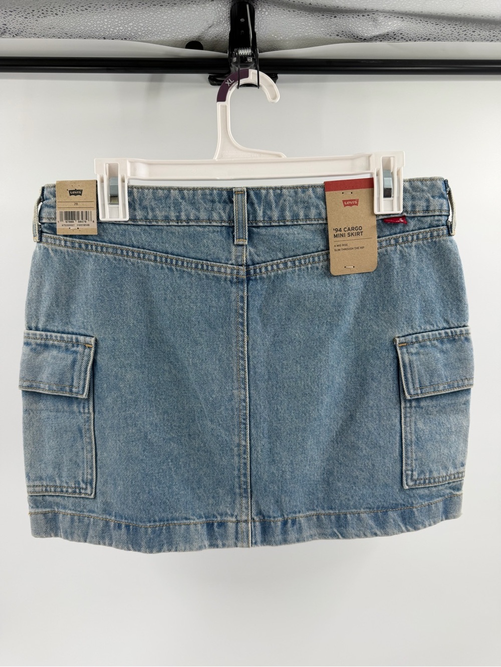 Levi’s 94 Cargo Denim Skirt‎ Size 28 New with tags - Picture 3 of 7